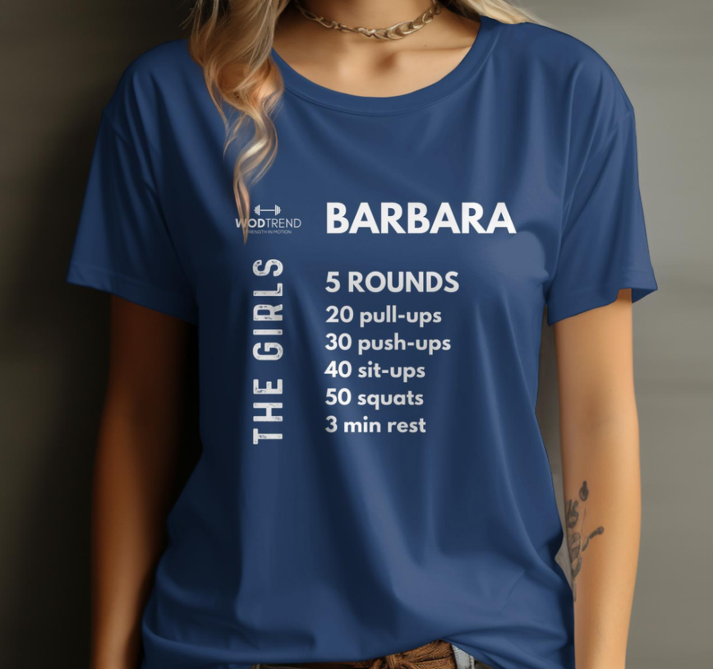Camiseta Unisex CrossFit 'Barbara' Workout - The Girls Series