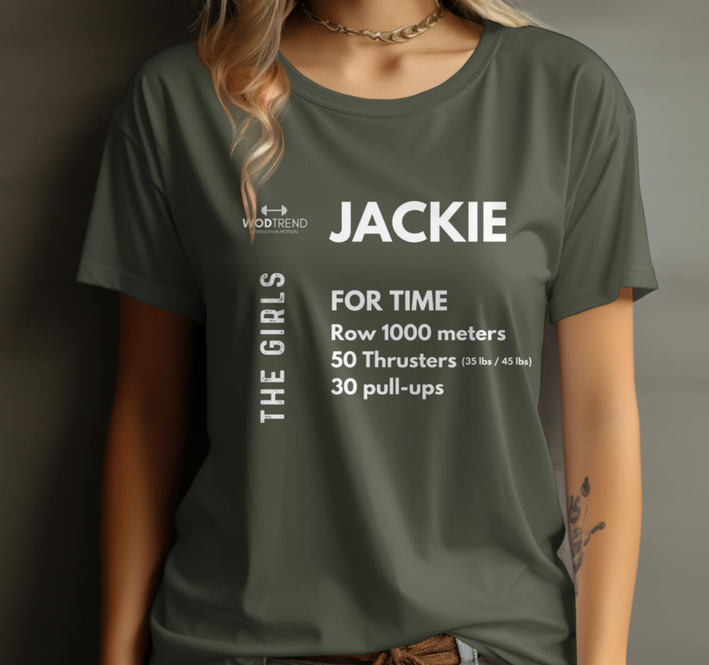 Camiseta Unisex CrossFit 'Jackie' Workout - The Girls Series