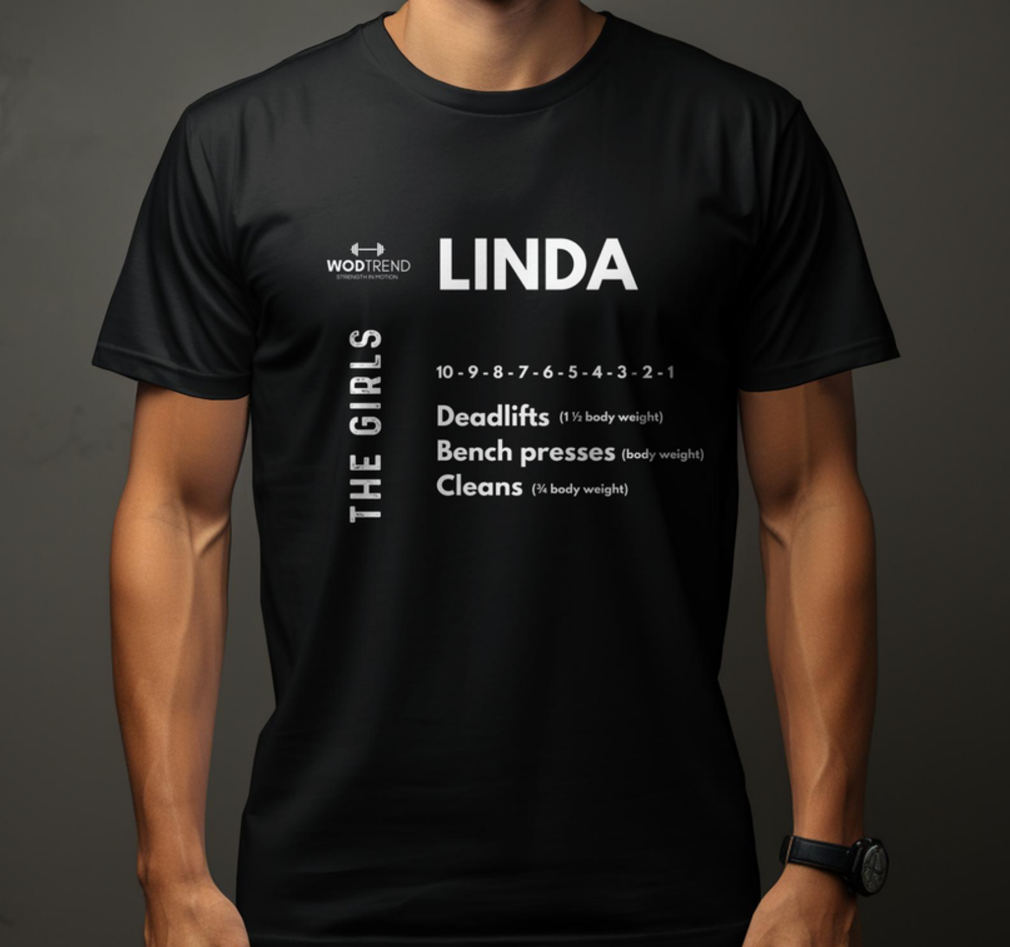 T-shirt unisexe d'entraînement CrossFit « Linda » - Série pour filles