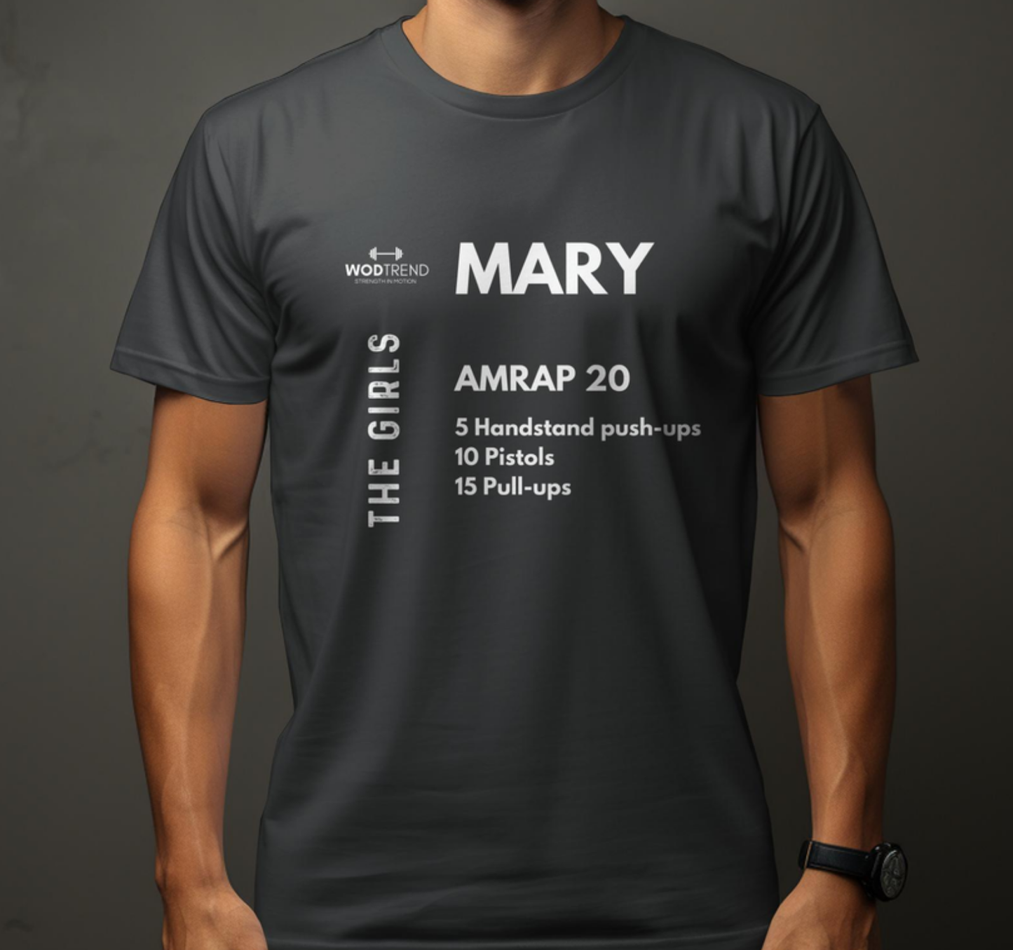 T-shirt Unissexo CrossFit "Mary" Workout - The Girls Series