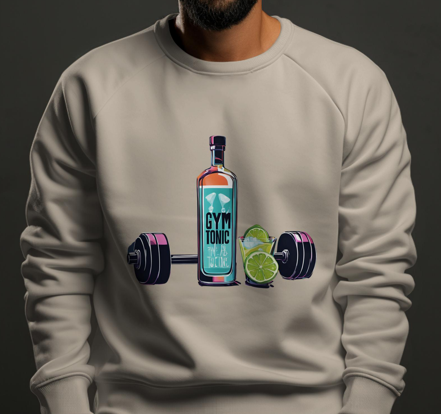 Sweatshirt Unissexo "Gym & Tonic"