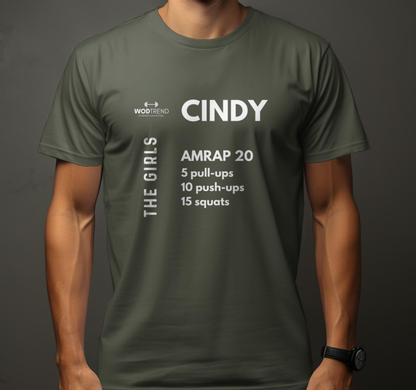 T-shirt d'entraînement unisexe CrossFit « Cindy » - Série pour filles