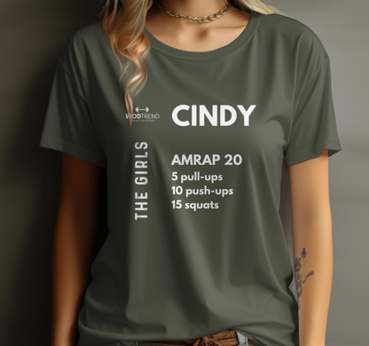 T-shirt d'entraînement unisexe CrossFit « Cindy » - Série pour filles