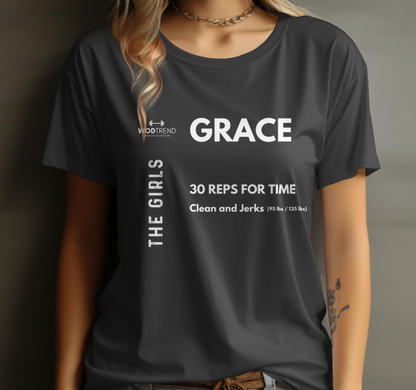 T-shirt unisexe d'entraînement CrossFit « Grace » - Série pour filles