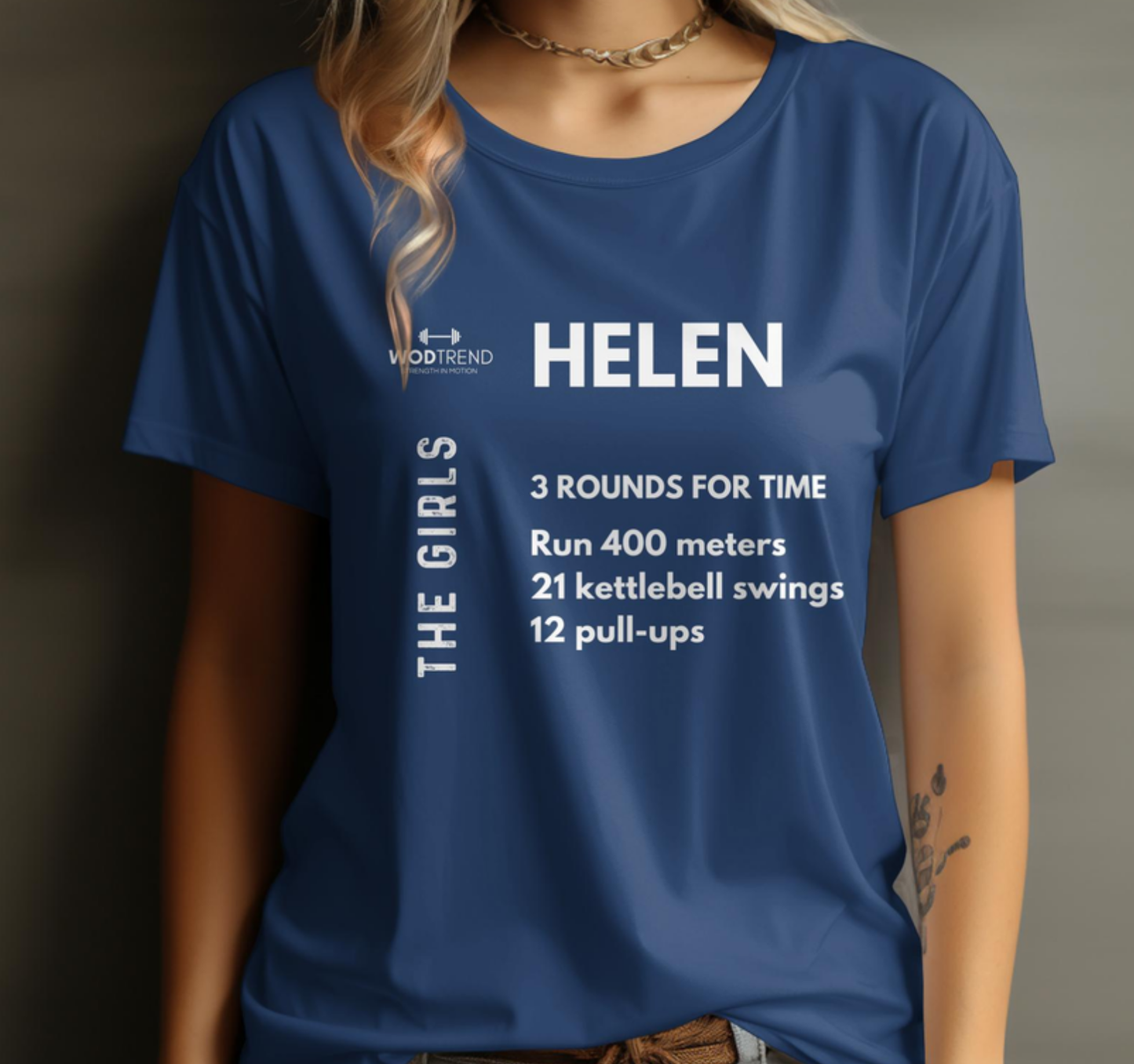 T-shirt unisexe d'entraînement CrossFit « Helen » - Série pour filles