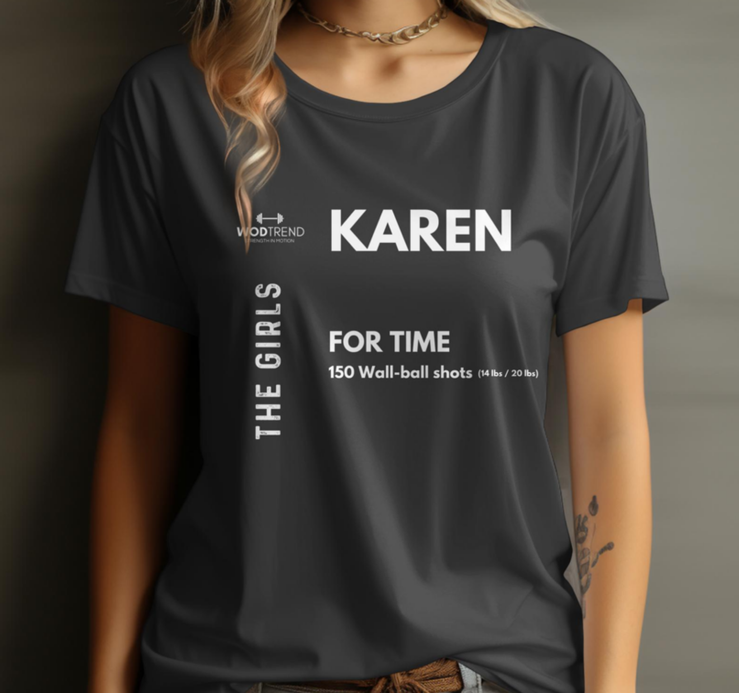 T-shirt Unissexo CrossFit "Karen" Workout - The Girls Series