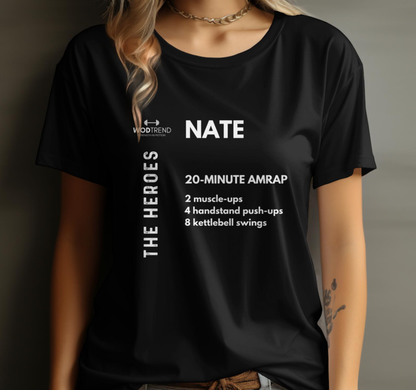 Camiseta Unisex CrossFit 'Nate' Workout - The Heroes Series