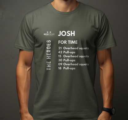 Camiseta Unisex CrossFit 'Josh' Workout - The Heroes Series