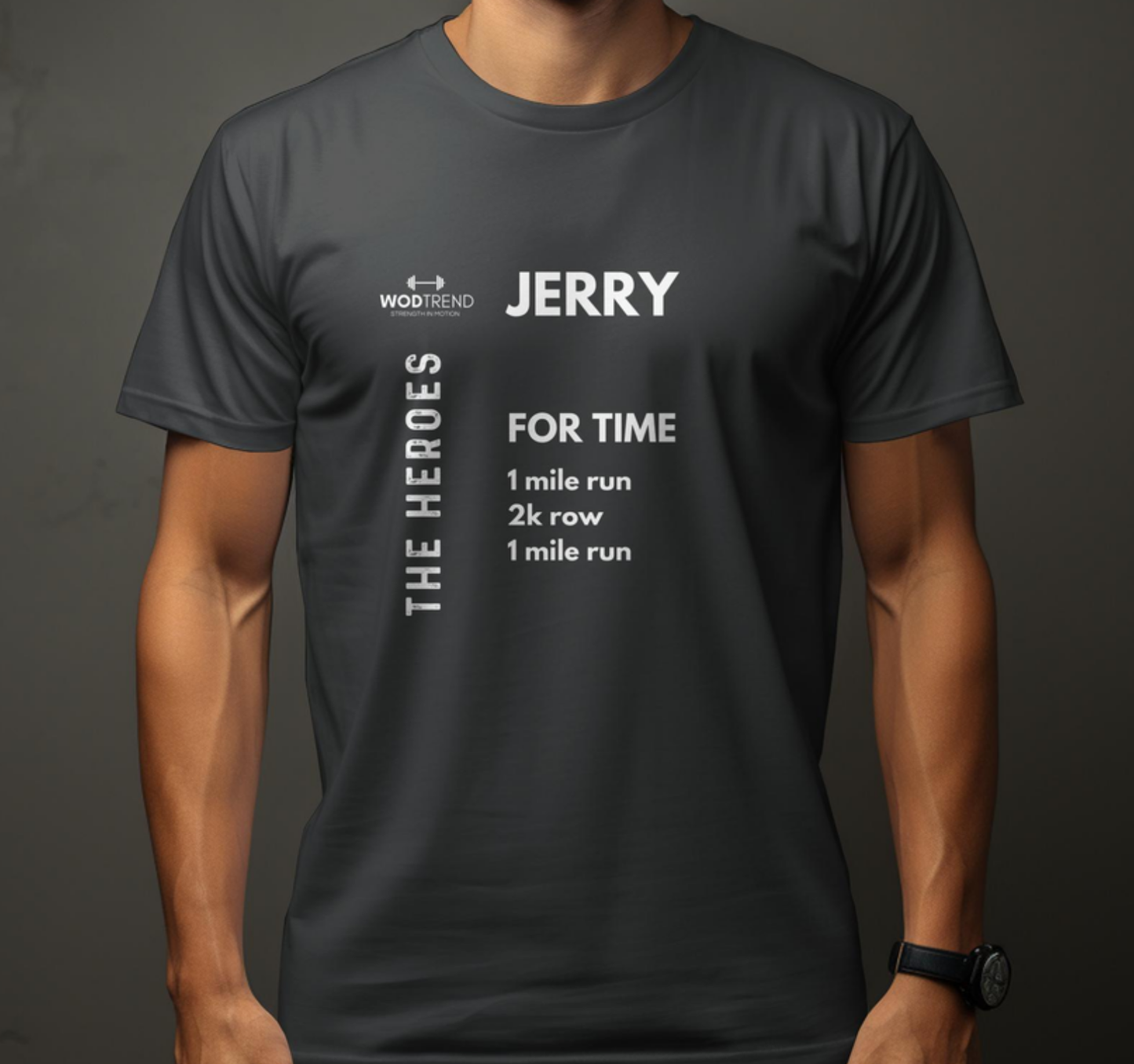 T-shirt d'entraînement unisexe CrossFit « Jerry » - Série Heroes