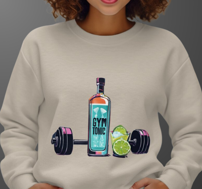 Sweatshirt Unissexo "Gym & Tonic"