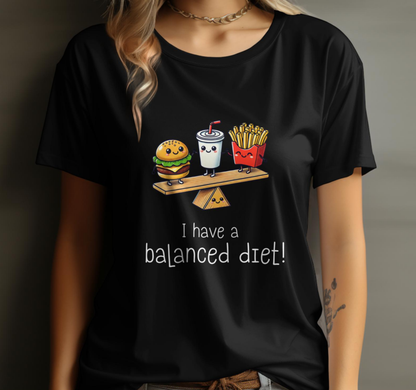 Camiseta Unisex "Dieta Equilibrada" - Fun Series