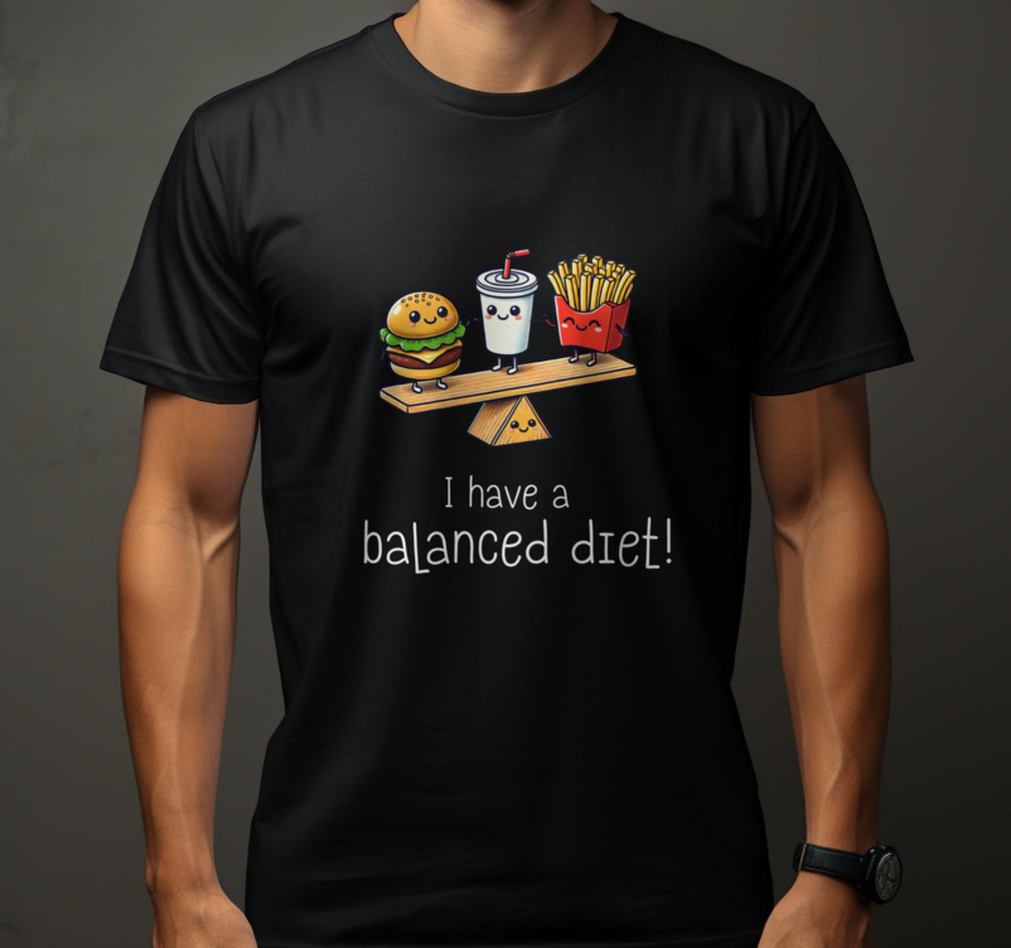 Camiseta Unisex "Dieta Equilibrada" - Fun Series