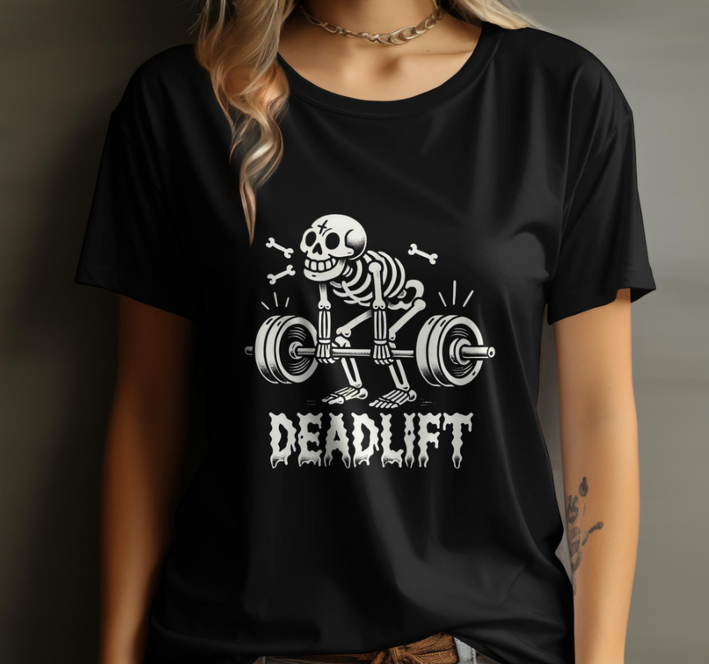 Deadlift Skull Unisex Tee - Fun Series